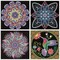 4 Pack Special Crystal Diamond Painting Kits, Mandala Diamond Art, Easy DIY Diamond Art Crafts, Home Decor 12x12 Inch